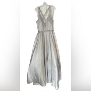 Eva silver prom dress
